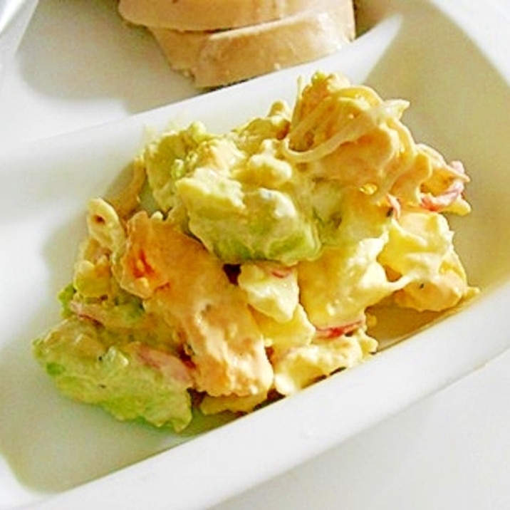 アボカド カニカマ ゆで卵のマヨサラダ レシピ 作り方 By V るん 0394 楽天レシピ